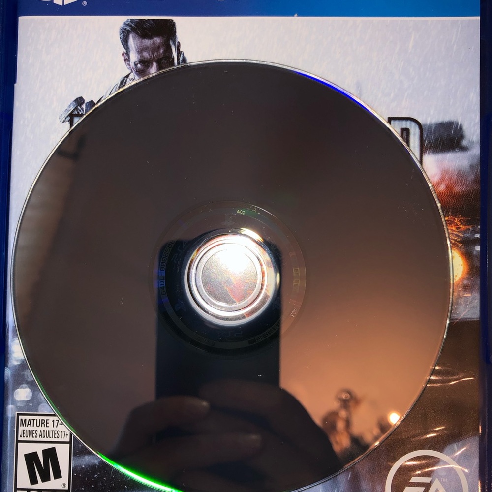 Black Game Disc for PlayStation - Action Video Game